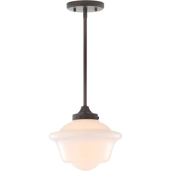 JONATHAN Y JYL3517C Kurtz 9.5" Adjustable Drop Metal/Glass LED - Picture 1 of 6